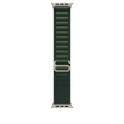 49mm Dark Green Alpine Loop - Large - Natural Titanium Finish