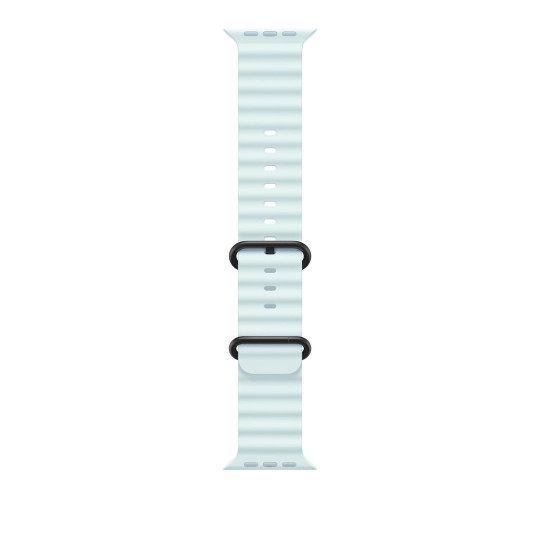 49mm Ice Blue Ocean Band - Black Titanium Finish