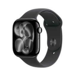 Apple Watch Series 11 GPS 42mm Jet Black Aluminium Case with Black Sport Band - S/M
