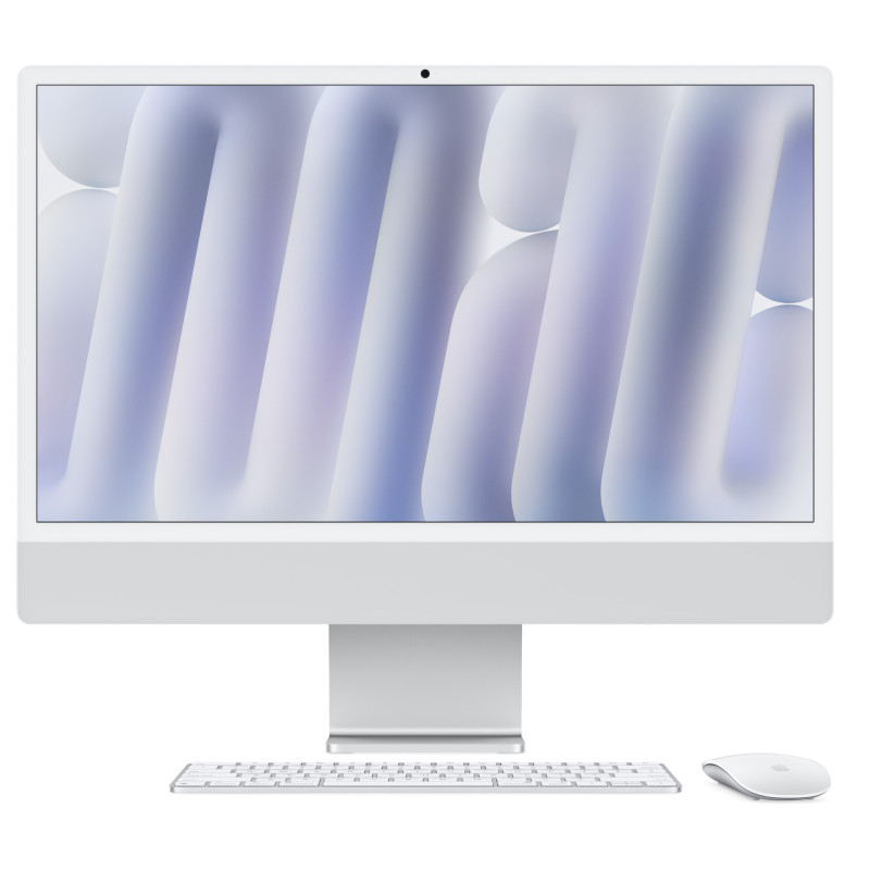 24-inch iMac with Retina 4.5K display: Apple M4 chip with 8‑core CPU and 8‑core GPU, 16GB, 256GB SSD - Silver