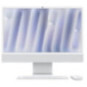 24-inch iMac with Retina 4.5K display: Apple M4 chip with 8‑core CPU and 8‑core GPU, 16GB, 256GB SSD - Silver