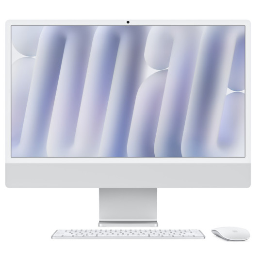 24-inch iMac with Retina 4.5K display: Apple M4 chip with 8‑core CPU and 8‑core GPU, 16GB, 256GB SSD - Silver