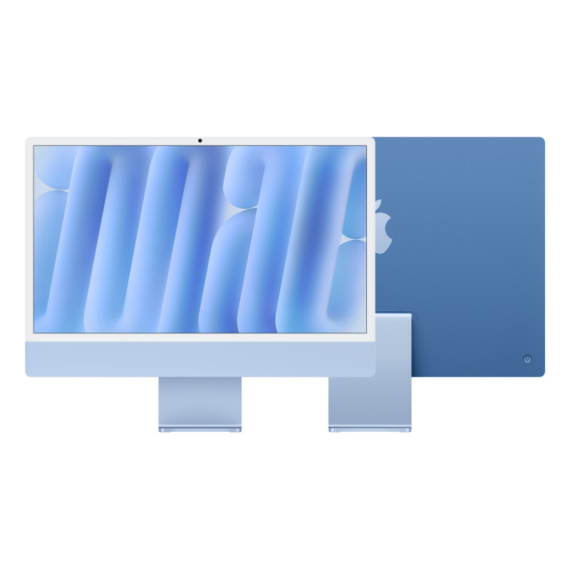 24-inch iMac with Retina 4.5K display: Apple M4 chip with 10‑core CPU and 10‑core GPU, 16GB, 512GB SSD - Blue