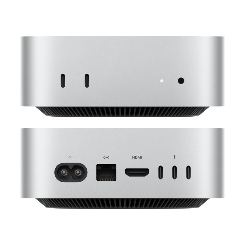 Mac mini: Apple M4 chip with 10‑core CPU and 10‑core GPU, 16GB, 512GB SSD